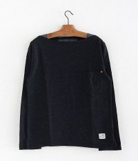  ANACHRONORM Clothing Boat Neck L/S T-Shirt [BLACK]