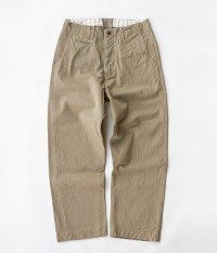  ANACHRONORM Reading Selvedge Chino Cloth Work Trousers BEIGE [One Wash]