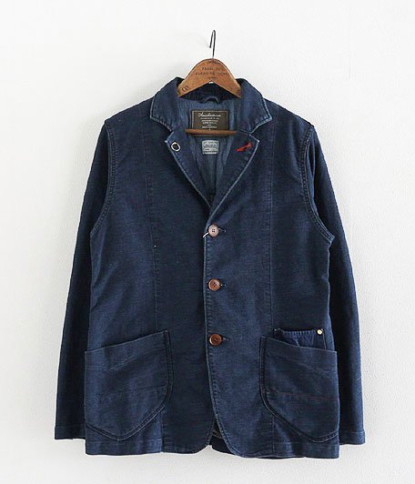  ANACHRONORM Clothing INDIGO Knit Like Work Lapel Jacket [ONE WASH]