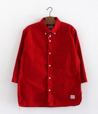  ANACHRONORM Clothing 3/4 Sleeve B.D Shirt Regular Fit [RED]