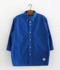  ANACHRONORM Clothing 3/4 Sleeve B.D Shirt Regular Fit [BLUE]