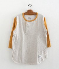  ANACHRONORM Clothing 3/4 Sleeve Under-shirt [MUSTARD]