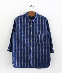  ANACHRONORM Reading 3/4 Sleeve Work Shirt Regular Fit [Dk.INDIGO]