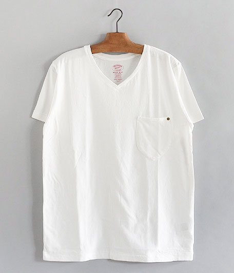 ANACHRONORM Standard V Neck Pocket T-shirt [WHITE]