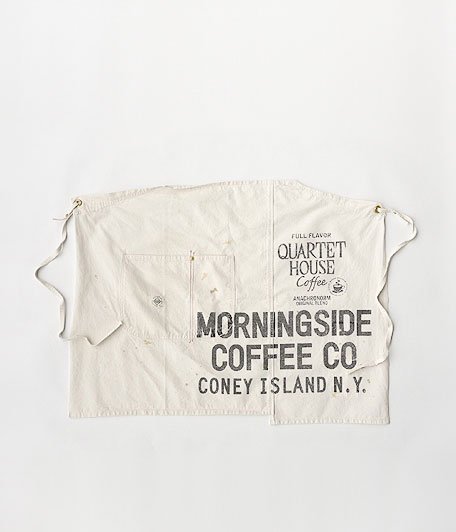  ANACHRONORM Reading MORNINGSIDE COFFEE Short Apron [Damaged Wash]