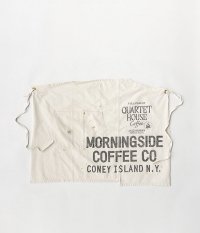  ANACHRONORM Reading MORNINGSIDE COFFEE Short Apron [Damaged Wash]