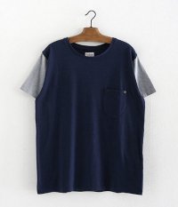  ANACHRONORM Clothing 2 TONE Pocket T-shirt [NAVYGRAY]