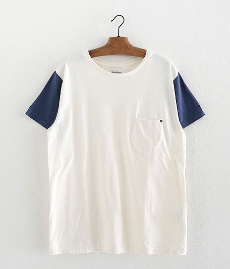  ANACHRONORM Clothing 2 TONE Pocket T-shirt [CREAMSTEEL]