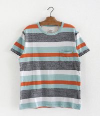  ANACHRONORM Clothing Border Pocket T-shirt [EMERALD]