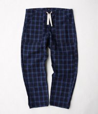  ANACHRONORM Clothing Indigo Plaid Tapered Eazy Pants [SMALL PTN]