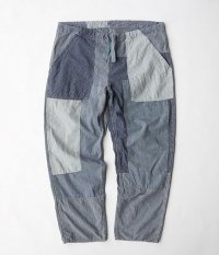  ANACHRONORM Clothing Patchwork Tapered Eazy Pants [INDIGO]