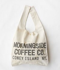  ANACHRONORM Reading MORNINGSIDE COFFEE Beans Bag [Damaged Wash / OFF WHITE]