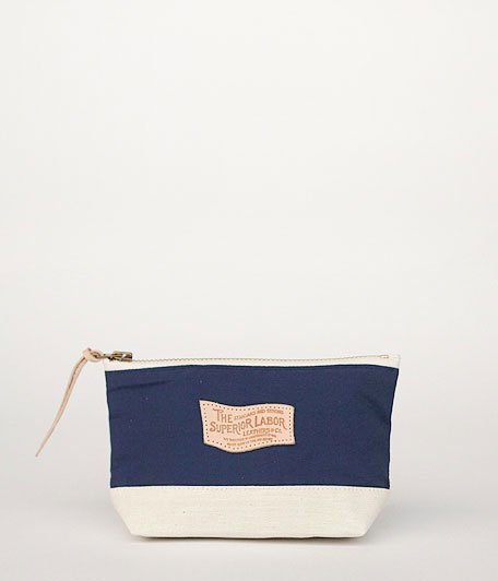  THE SUPERIOR LABOR Nylon Pouch S [navy]