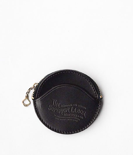  THE SUPERIOR LABOR Round Coin Case [black]