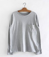  ANACHRONORM Standard C Neck Pocket  L/S T-shirt [GRAY]