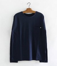  ANACHRONORM Standard C Neck Pocket  L/S T-shirt [NAVY]