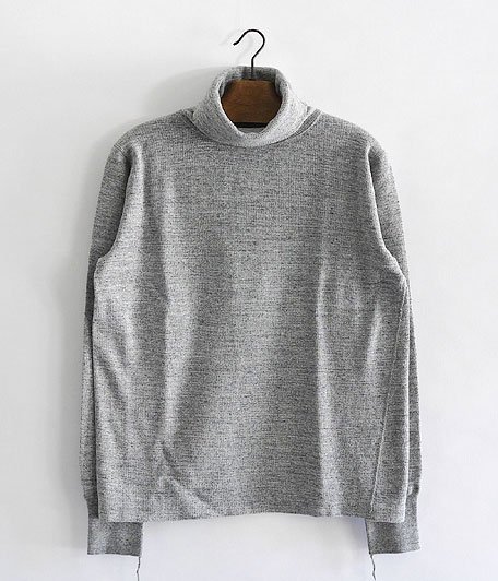  ANACHRONORM Clothing Waffle Face Turtle Neck Under-Shirt [GRAY]