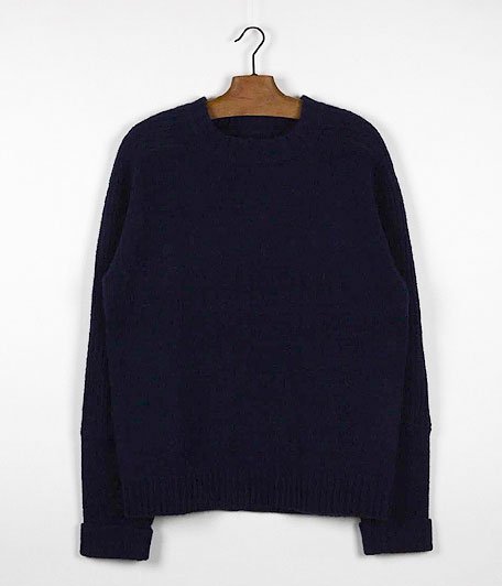  ANACHRONORM Clothing Shetland Crew Neck Sweater [NAVY]