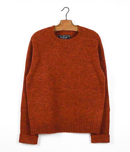  ANACHRONORM Clothing Shetland Crew Neck Sweater [ORANGE]