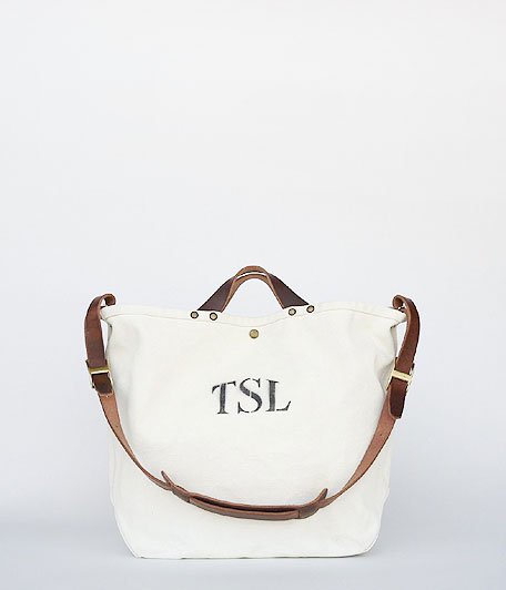  THE SUPERIOR LABOR Paint Canvas Shoulder Bag [white]