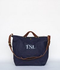  THE SUPERIOR LABOR Paint Canvas Shoulder Bag [navy]