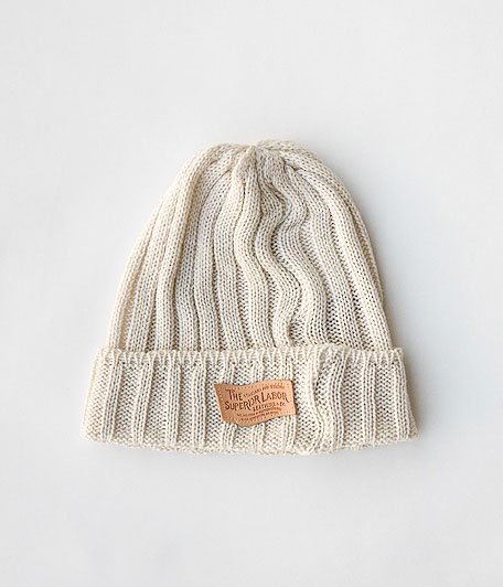  THE SUPERIOR LABOR Knit Cap [beige]