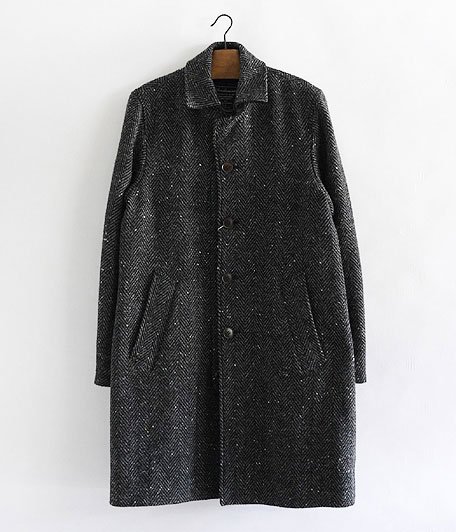  ANACHRONORM Clothing Tweed Wool Soutien Collar Coat