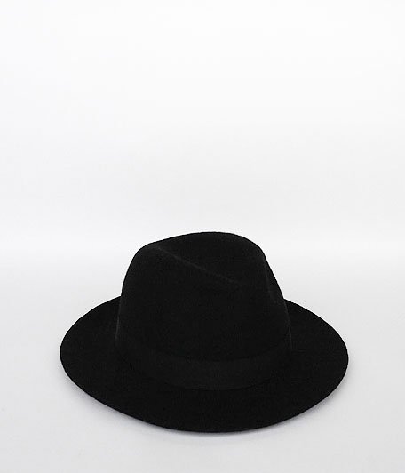  Chapeaugraphy RADICAL Long Brim Felt Hat [BLACK]