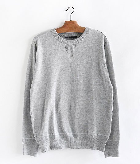  JIGSAW COTTON CREW NECK PULL-OVER [TOP GRAY]