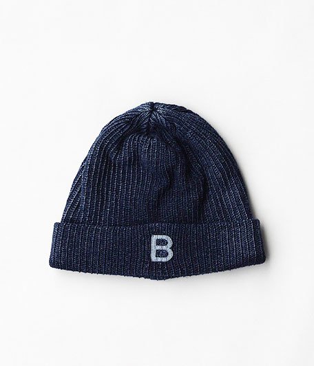  ANACHRONORM BEAT Initial Knit Cap By DECHO [INDIGO 