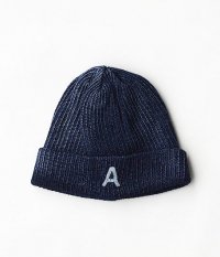  ANACHRONORM BEAT Initial Knit Cap By DECHO [INDIGO 