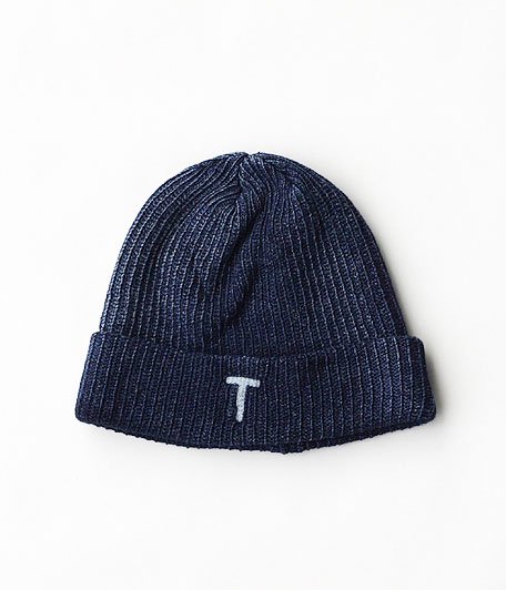  ANACHRONORM BEAT Initial Knit Cap By DECHO [INDIGO 