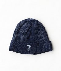  ANACHRONORM BEAT Initial Knit Cap By DECHO [INDIGO 