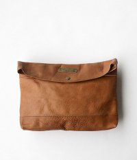  THE SUPERIOR LABOR Leather Clutch Bag [natural]