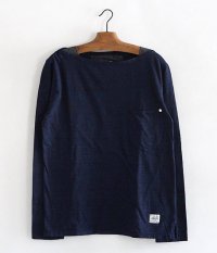  ANACHRONORM INDIGO Jersey Boat Neck L/S Tee [INDIGO]