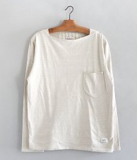  ANACHRONORM Slab Jersey Boat Neck L/S Tee [BEIGE]