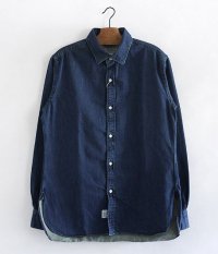  ANACHRONORM Stitch Cuff Pima Denim Shirt [INDIGO]