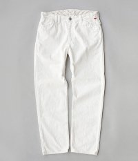  ANACHRONORM Denim Tapered Slim Trousers [WHITE]