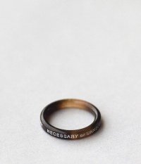  NECESSARY or UNNECESSARY BUTTON RING 2 INK [MARBLE]