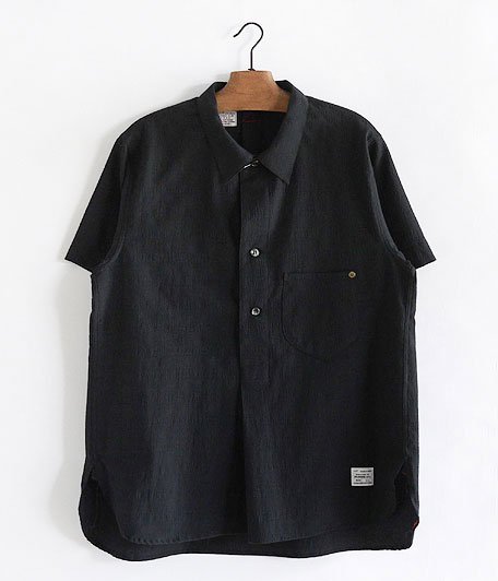  ANACHRONORM GLEN CHECK Pullover S/S Shirt [BLACK]