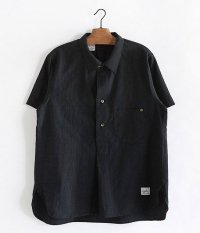  ANACHRONORM GLEN CHECK Pullover S/S Shirt [BLACK]