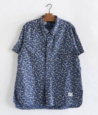  ANACHRONORM INDIGO Discharge Pullover S/S Shirt [INDIGO]