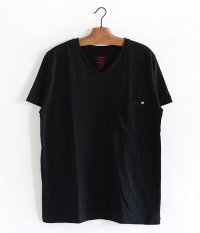  ANACHRONORM Standard V Neck Pocket T-shirt [BLACK]