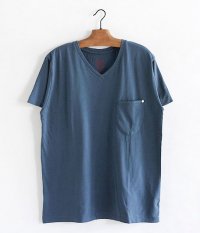  ANACHRONORM Standard V Neck Pocket T-shirt [ST.BLUE]