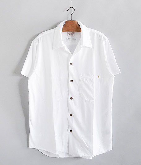  ANACHRONORM Knit Open Collar S/S Shirts [WHITE]