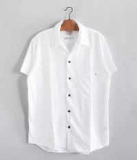  ANACHRONORM Knit Open Collar S/S Shirts [WHITE]