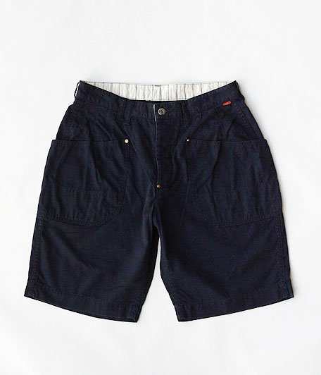  ANACHRONORM Colored Work Wide Shorts [NAVY]