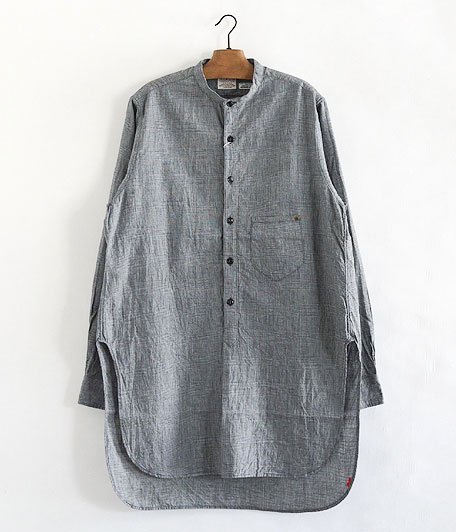  ANACHRONORM Indigo Praid Pullover Long Shirts [GLENCHECK]
