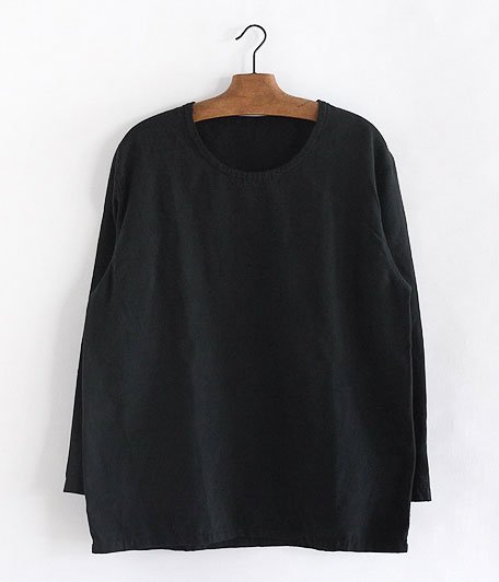  Remake Crew Neck P/O Shirt [Vintage Linen / Overdyed Black]