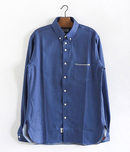  ANACHRONORM Pima Denim Polo Collar Shirt [Lt.INDIGO]